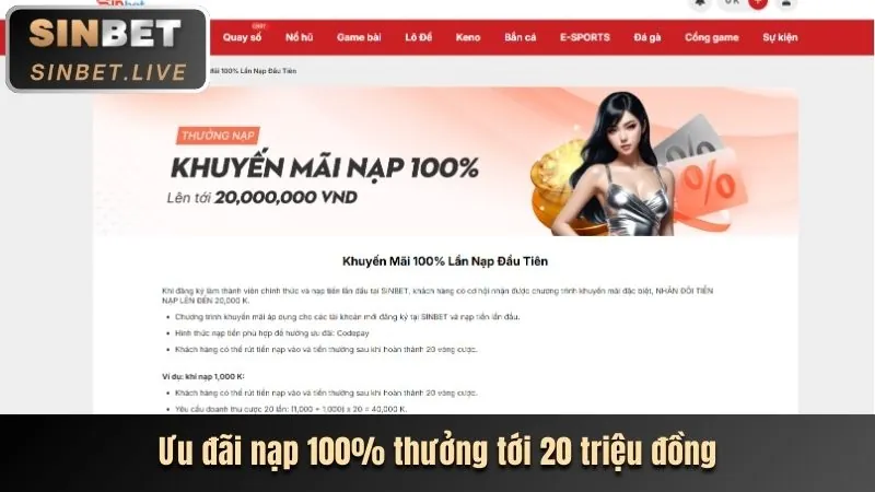 Ưu đãi nạp lại hàng ngày 18win link mới
